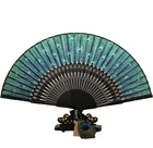 Fan Gift Folding Chinese Style Peacock Fan Exquisite Silk Fan Characteristic Gift Folding Fan