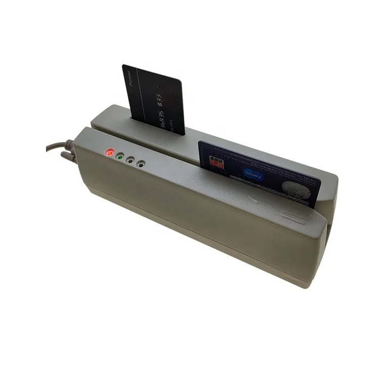 NEW MCR200 EMV Smart IC Chip Magnetic Stripe Card Reader Writer Track 1 2 & 3 