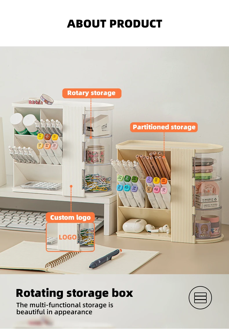 product wannuo desktop stationery storage rack multifunctional stationery organizer sundries classification storage rack-1
