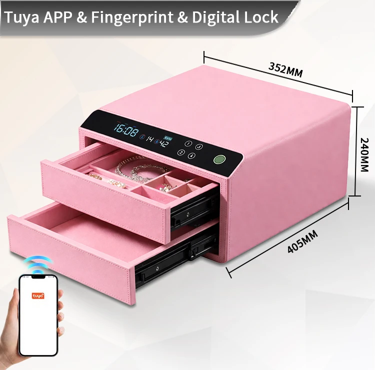 dr 1274 ft ceqsafe smart biometric fingerprint electronic safe box smart hidden diversion steel safe for home and hotel use-21