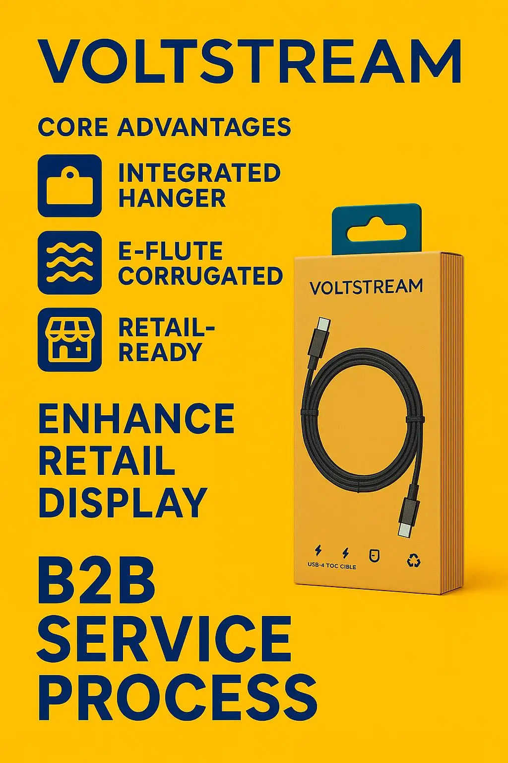 Custom Logo Cardboard Retail Box with Hanger for Consumer Electronics and Phone Accessories Packaging - detail 9
