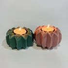 Ceramic Candle Holder Ceramic Colored Pumpkin Shape Ceramic Tealight Candle Holder