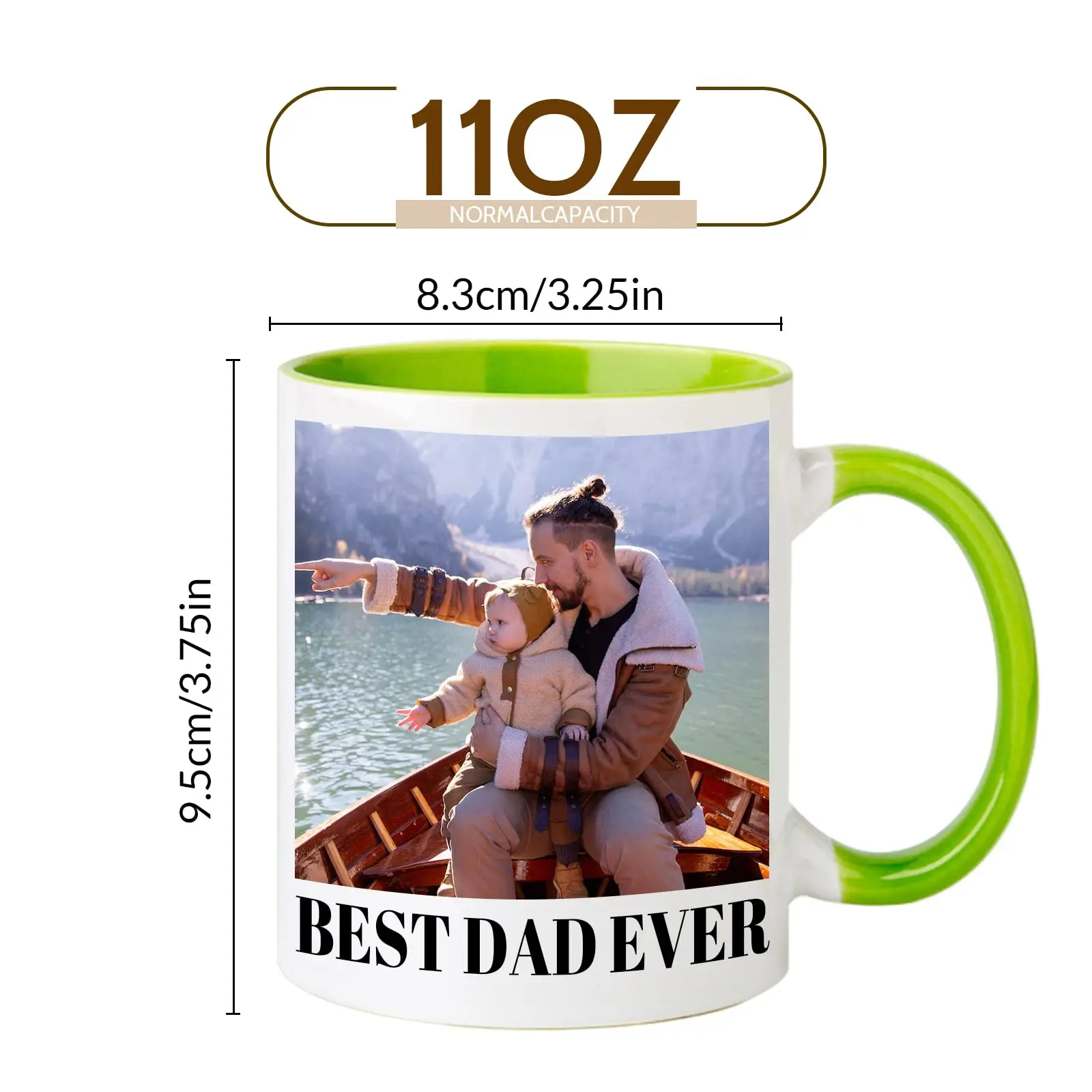 Custom logo 11oz Inner Rim Color sublimation ceramic sublimation mug supplier