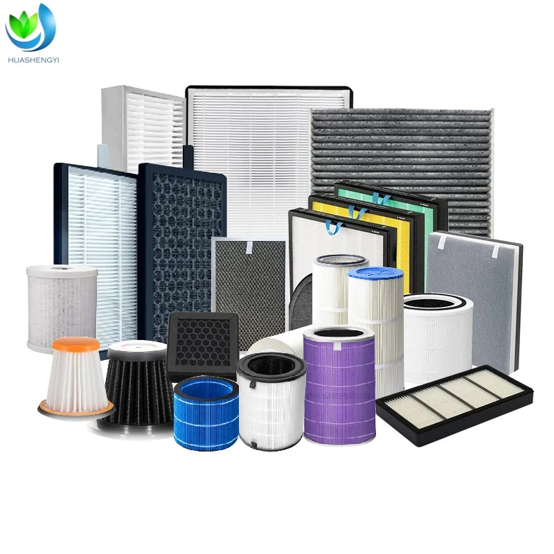 product factory customize home air filter ture h11 h12 h13 h14 air purifier filter hepa filter 2 in1 activated carbon filter for smoking-6