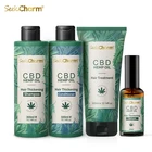 Private Label Organic 100% Natural CBD Hemp Seed Essential Oil Extraction Hair Shampoo And Conditioner Set