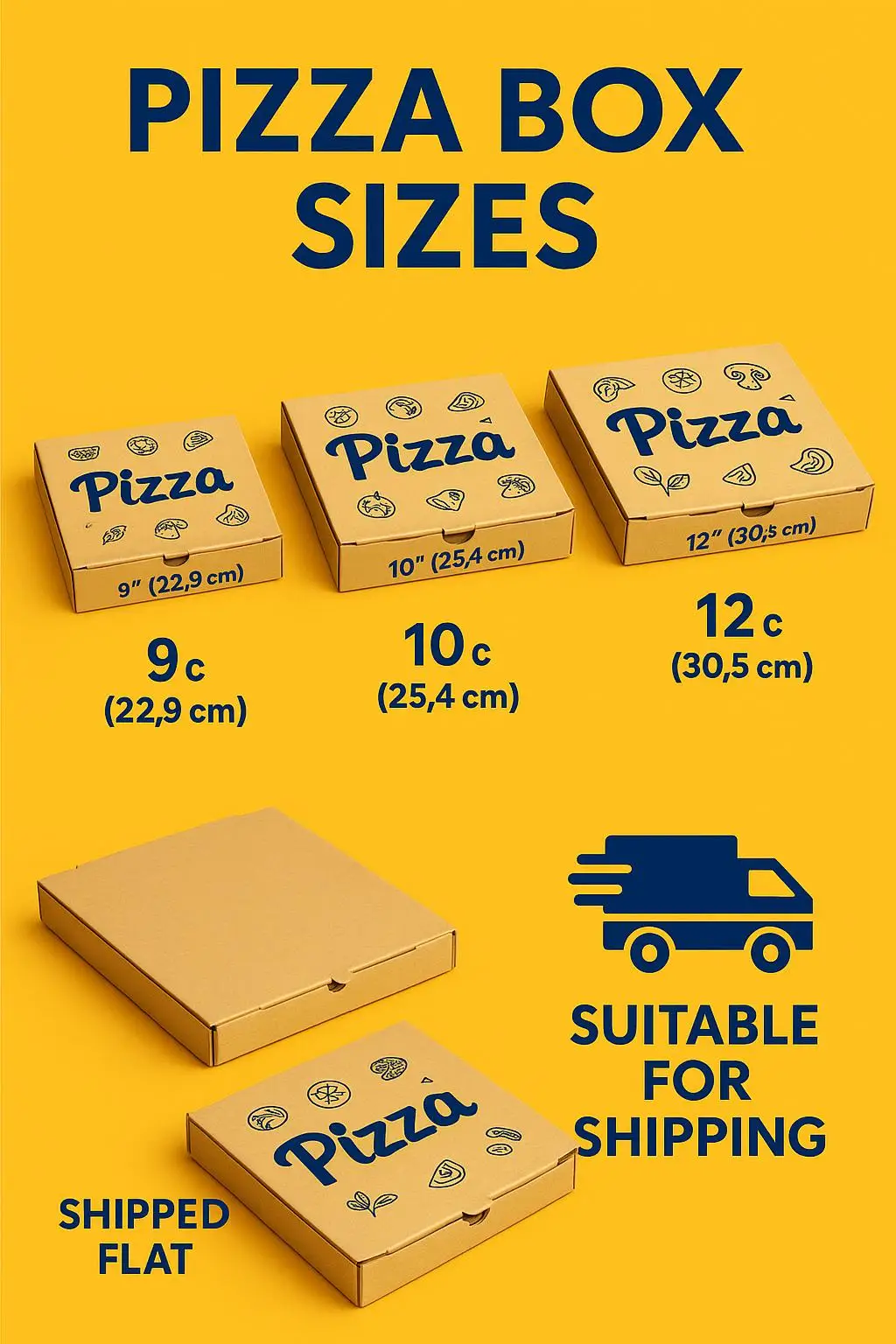 Custom Printed Disposable Kraft Paper Pizza Box for Pizzeria and Takeaway Food Packaging - detail 5