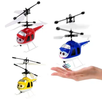 Flying Air Plane Toy, Infrared Sensor Gift Model Toys Airplane Mini Helicopter Toy Flying//