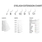 100% Eyelash Mink Faux Faux Mink Hair 100% Human Hair Natural False Eyelash Extensions Black