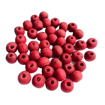 6*7mm red scent maple wood bead bulk rose perfume bead for religious rosary making bulk beads