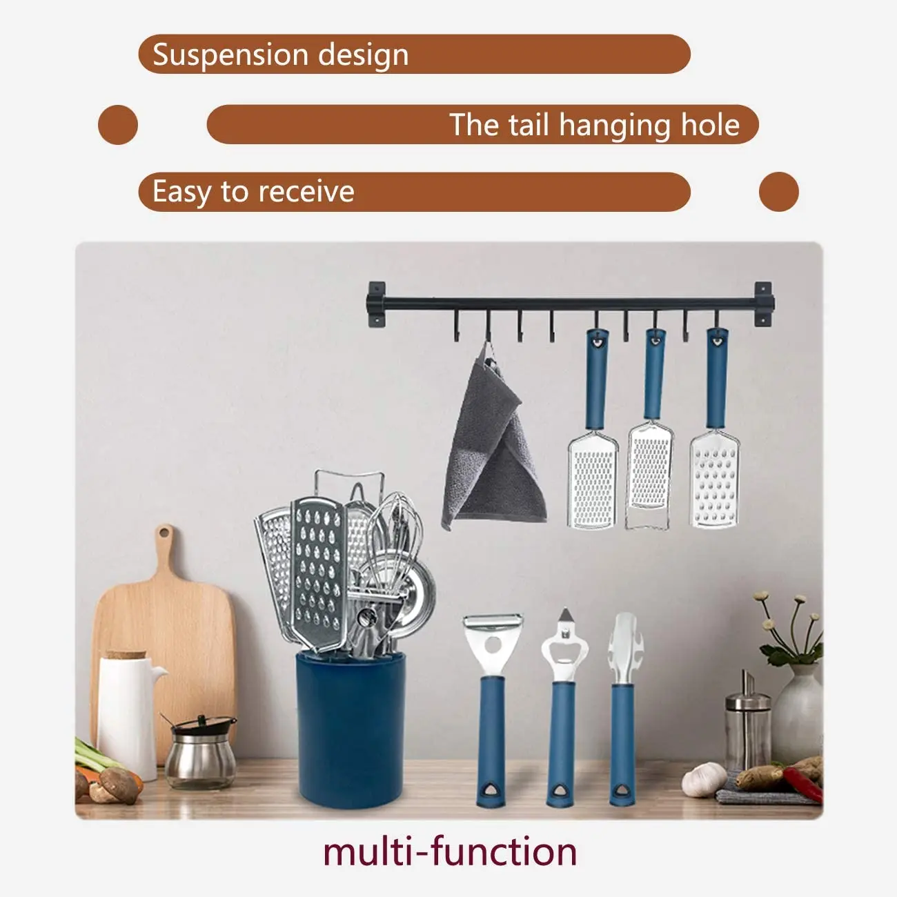 Multifunction Silicon Kitchen Accessories Utensils Gadgets Pack Set for Barking Cooking  Tools Custom