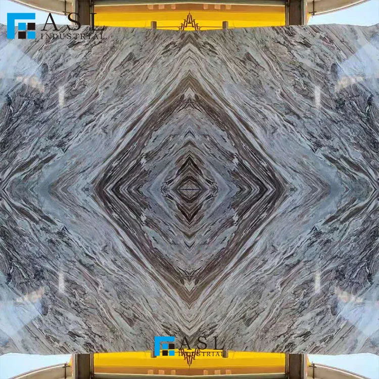 Fantasy Brown Marble Slab Granite Kitchen Countertops