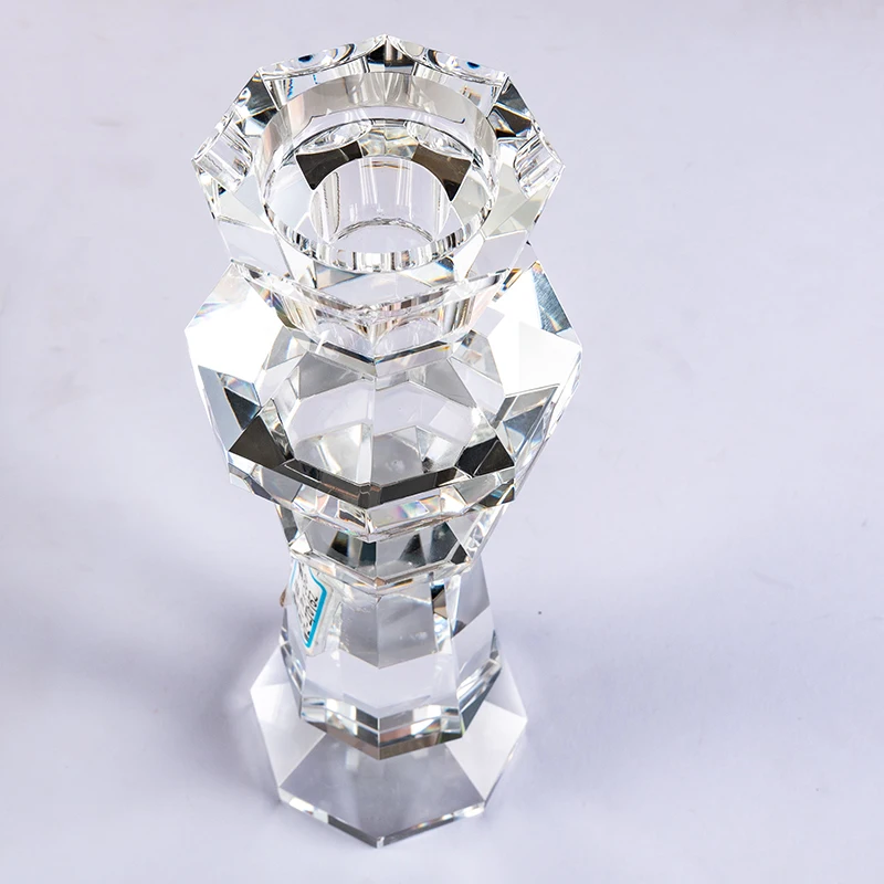 product simple and elegant high end glass candle holder furniture decoration suitable wedding candle holders for dual size candles-13