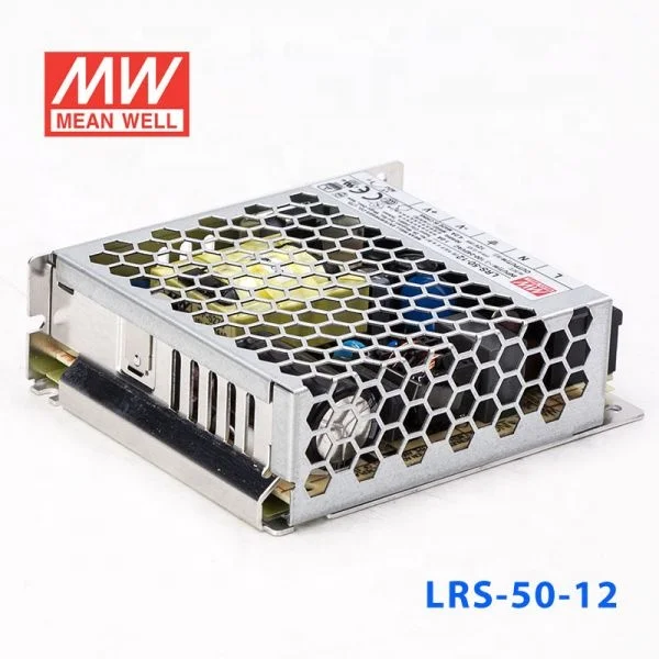 LRS-50-12 Miniature size 1U AC-DC Single 4.2A Meanwell Switching 12 vdc switching power supply