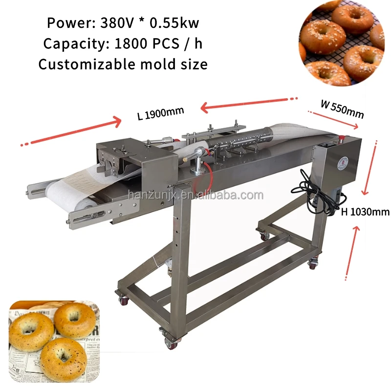 Commercial Automatic Bagel Forming Former Equipment Donut Making