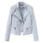 Jacket Leather Jackets New Fashion Top Quality Slim Short Locomotive Jacket Ladies Leather Jacket Ladies Bomber Jacket