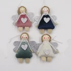 Wing Wholesale Christmas Decorations Dolls Ornaments Gifts Cute Angel Doll With Glitter Wing
