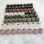 Home Wedding Christmas Decoration Green Aventurine Tiger Eye Clear Rose Quartz Wholesale Gift Apple Crystal