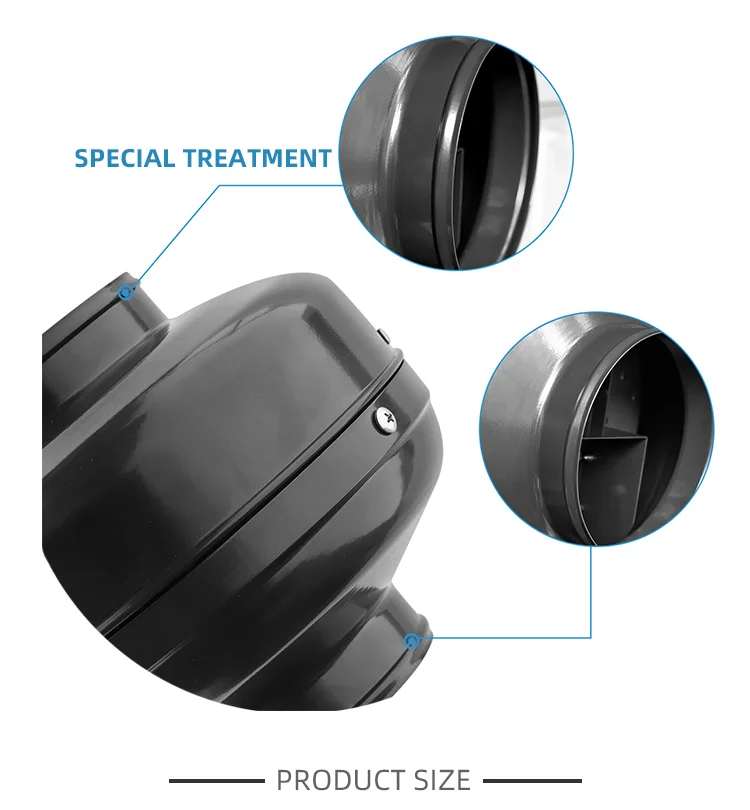 Centrifugal Fan, 100Mm, 220 V, Metal fan blade - detail 6