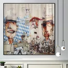 Custom Wall Art Graffiti Handmade Portrait Oil Painting Portrait Painting Canvas Wall Art Decor