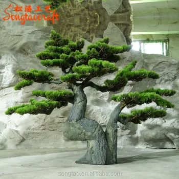 Guangzhou Factory Direct Sales Cheaper Wholesale Indoor Big Artifical Pine Bonsai Plants Tree For Decoration