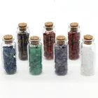Arts Bottle Crafts 2021 Natural Wishing Semi-precious Arts Tones Crystal Bottle Crafts For Holiday Decoration