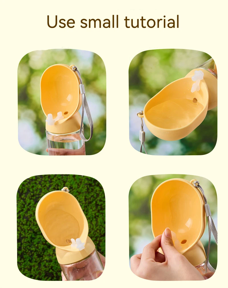 Hot 2in1 Portable Pet Water Bottle for Outdoor Use Convenient Food Water Feeder Ideal for Travel Walking Camping Pet Supplies factory