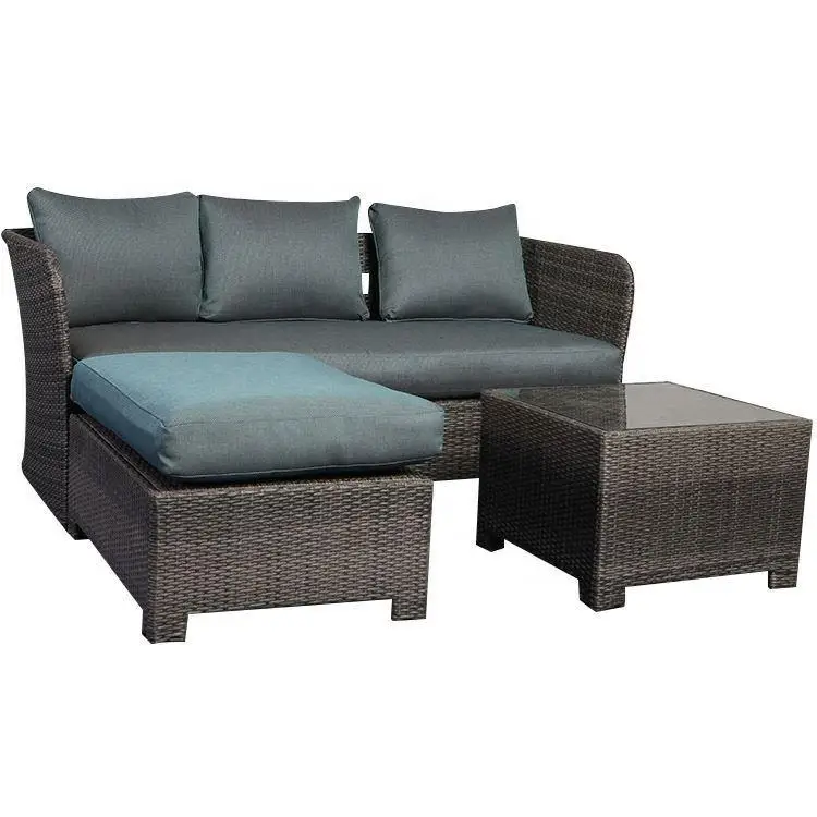 product all weather covered cheap sofa garden synthetic rattan furniture l shape outdoor rattan furniture-3