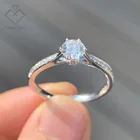 Ring Factory Sale Good Quality Classic Jewelry HPHT 0.5ct Diamant Igi 18k Lab Grown Diamond Ring Jewlery For Girls Gift