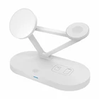 New New Arrival 5 In 1 Qi Wireless Charger 15W Multifunctional Magnetic Night Light Hotel Wireless Chargers