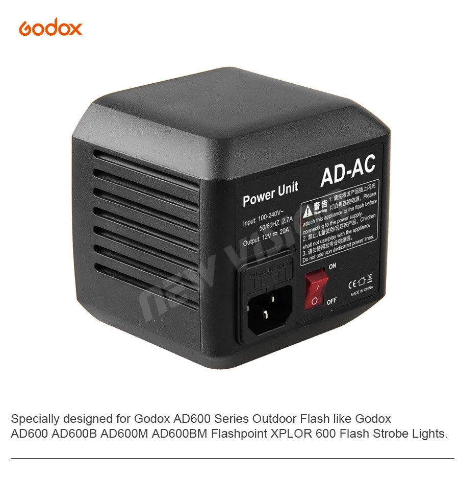 Wholesale inlighttech Godox AD-AC AC Power Unit Source Adapter