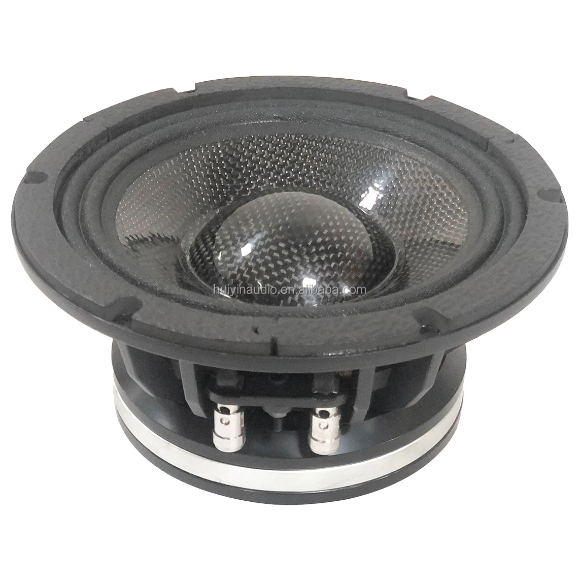 product huiyin 650 043 portable 65 inch car audio neo mid range shiny carbon cone powered 300w rms car music system bass woofer speaker-0