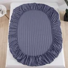 Stripe Bed Flat Sheets Bed Sheet Set King Size Printed Solid Polyester Cotton Material Stripe Bed Flat Sheets Set