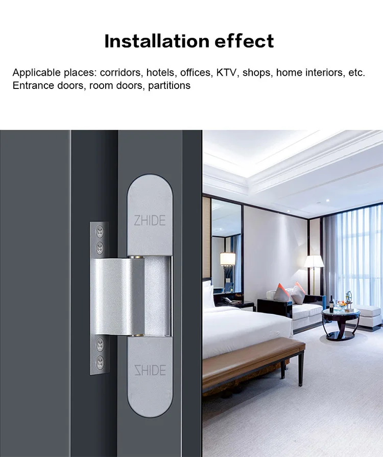 Two Way Adjustable Hinge Rebated Door Concealed Hinge Degree