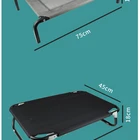 Raised Portable Dog Mesh Bed Durable Supportive Teslin Recyclable Dog Mesh Bed