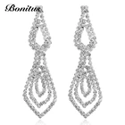 Earrings Diamond New Fashion Rhinestone Crystal Earrings Tassel Fashion Diamond Earrings For Women