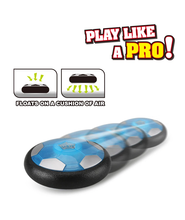 product led light up soccer ball and portable goals air hover football training set indoor and outdoor agility practice kit for kids-3