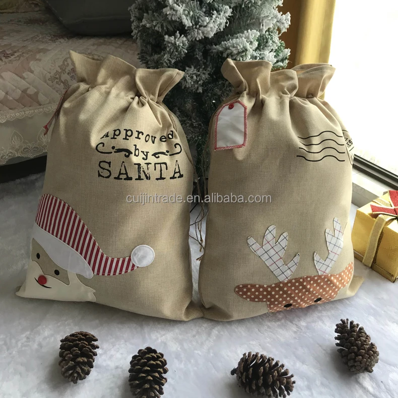 christmas hessian sacks wholesale