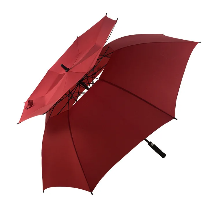 wholesale 27 inch large windproof logo prints outdoor luxury promotional parasol branded umbrella custom uv smart golf umbrella