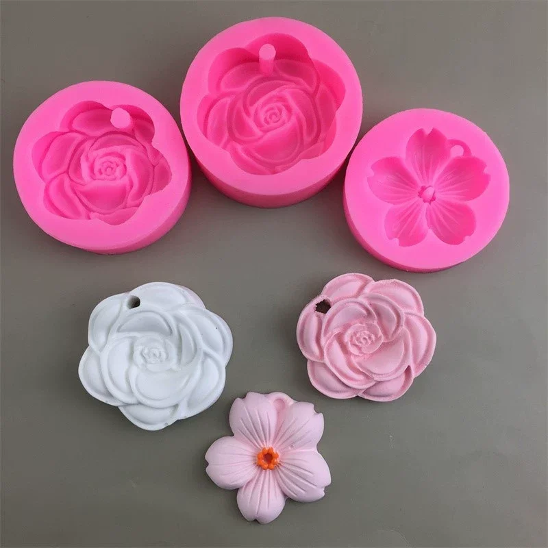 Heart Round Square single Flower Shape Resin Casting Storage Box Silicone Molds for Epoxy Craft DIY Jewelry Containers