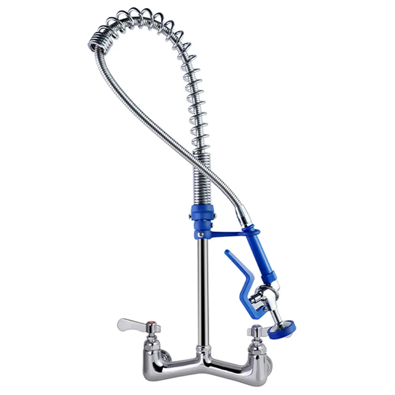 Commercial 36/31-Inch Classic Style Brass Pull Kitchen Faucet 1823 Gram Industrial Pre-Rinse Wall Mount Dishwasher Taps 31 Grams details