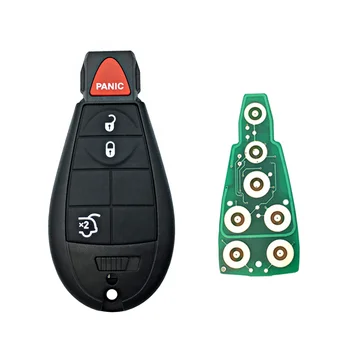 Keyless Go 4 Buttons 433 Mhz ID46 Chip Remote Car Key For Chrysler Jeep Grand Cherokee 2008 - 2015 Auto Key