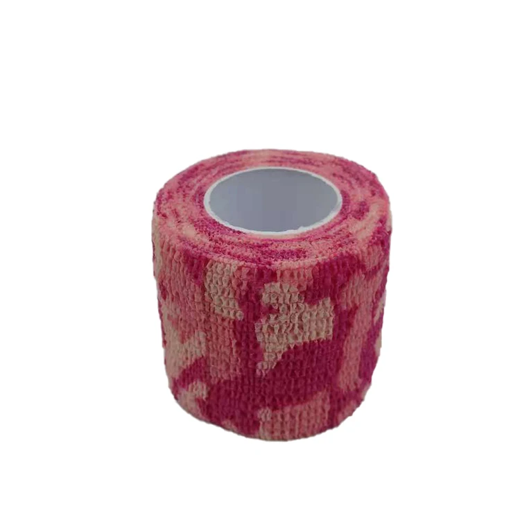 5cm*4.5m cheap wholesale 35g non-woven camouflage cohesive bandage