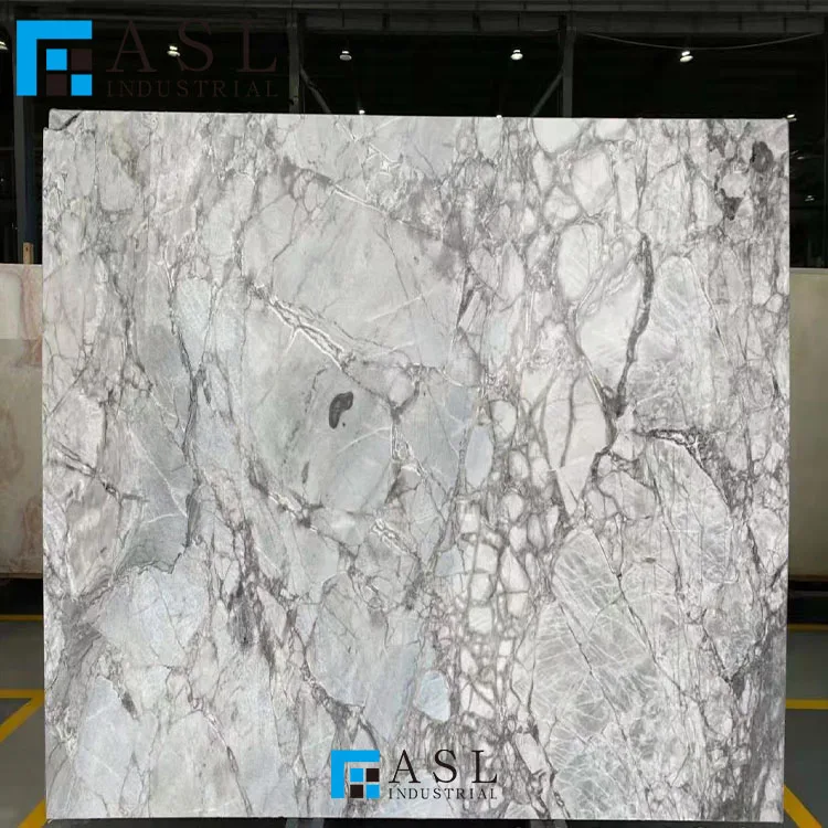 The factory designed and customized processing marble fish belly gray hotel lobby villa decoration