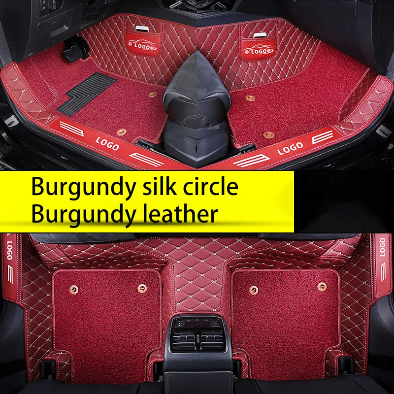 Pvc Leather Car Mat New Design Cover The Threshold Luxury Leather+coil