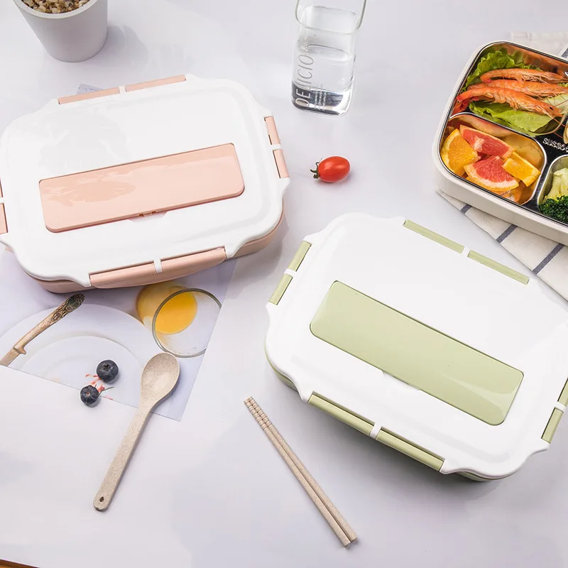 304 stainless steel bento lunch box insulated lunch box lunch box set Eco Friendly