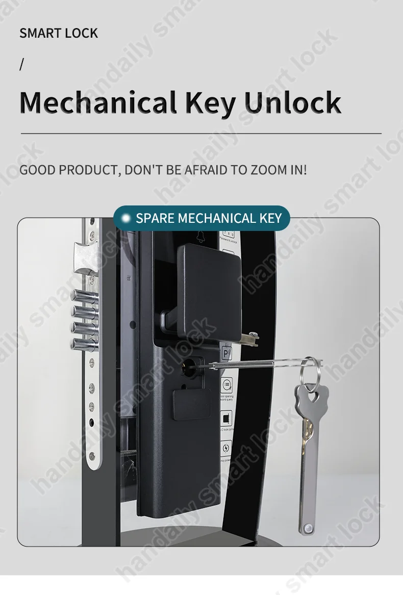 waterproof tuya app electronic digital locks 3d face recognition biometric fingerprint smart door lock with israel 6085 mortise w8852-10