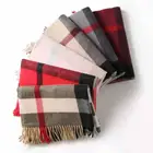 Factory Outlet A04-Autumn And Winter Plaid Scarf