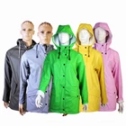 Pu Jacket Waterproof High Quality Warm Softness PU Coating Ladies Rain Jacket Men Waterproof For Adult