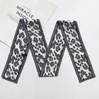 Scarf Custom Design Hot Selling High Quality Fashion Custom Leopard Long Silk Protective Neck Face Scarf For Women
