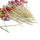 Pick Color Picks Natural Color Bamboo Fruit Pick Bamboo Pick Decorative Color Bamboo Cocktail Fruit Picks